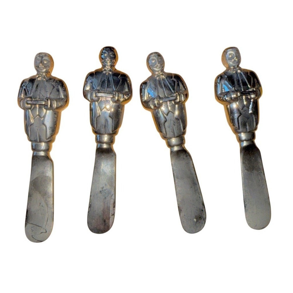 Lenox Butler's Pantry At Your Service Set of 4 Cheese Spreaders Silver plated